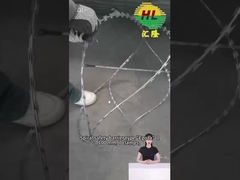 BTO-16 2.8MM WIRE COIL Hotdip Galvanizado Fronteira da Ucrânia Concertina Razor Wire