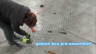 clipes de caixa de gabião
