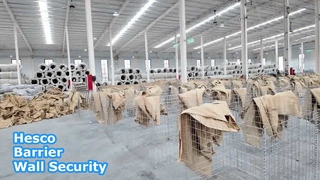 Solução de segurança de parede de barreira Hesco galvanizada pesada