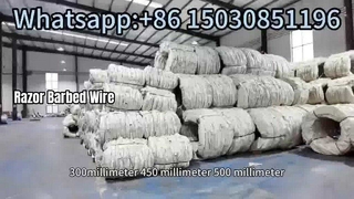 Embalagem sanfona do fio da lâmina da segurança do arame farpado da lâmina