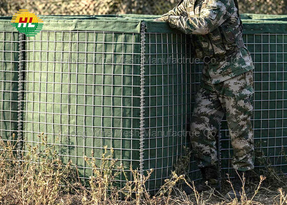 Ballistic Protection Defensive Barrier Perimeter Security Collapsible Barriers Container Hesco Gabions Walls For Bunkers Barrier