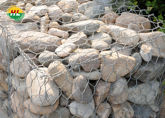 100x120mm Hexagonal Gabion Box weather resistant For Dam Restoration