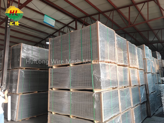 Construction Electric Galvanized Welded Steel Fence Panels 5 Inch X 5 Inch