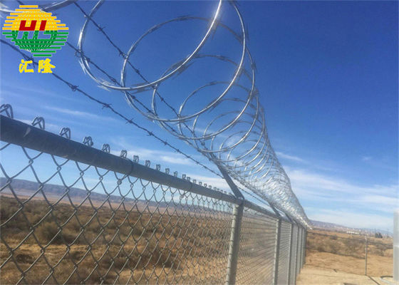 Arame farpado sanfona de aço galvanizado cortado ao ar livre de 2,5 mm antidesgaste