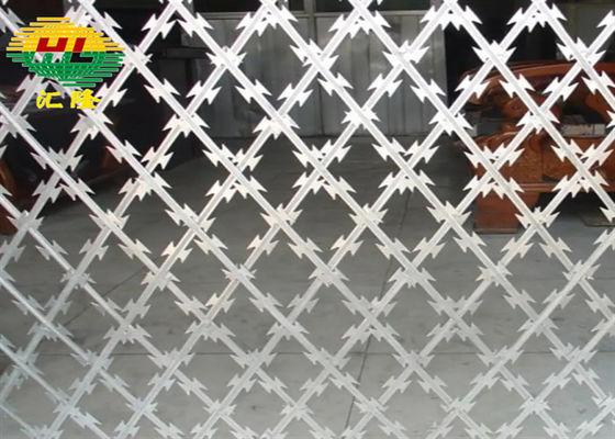 Diamond Mesh Razor Blade Fencing Wire para o comprimento dos 10m do jardim da exploração agrícola