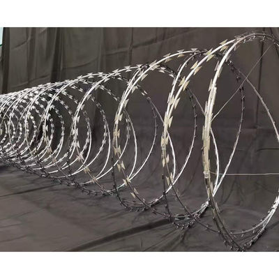 Alta Segurança Bto-22 Através Concertina Razor Wire Fence Galvanizado 8m comprimento
