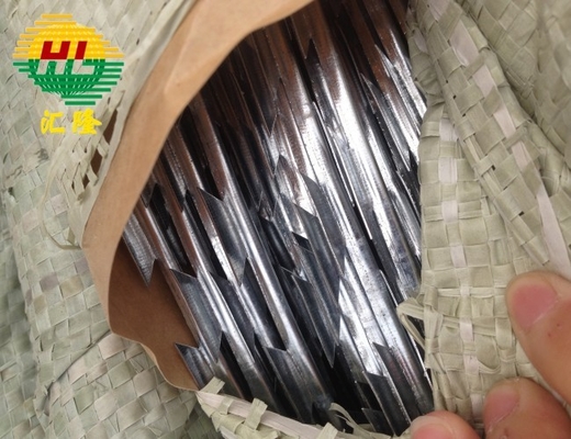 Galvanizado Concertina Razor Barbed Wires Razor Blade Barbed Wire