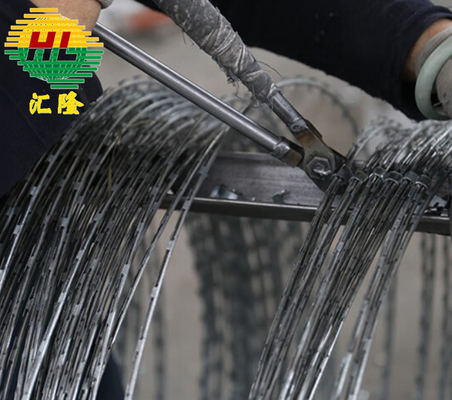 BTO-16 Concertina Razor Wire Fence para Defesa Militar e Proteção do Perímetro