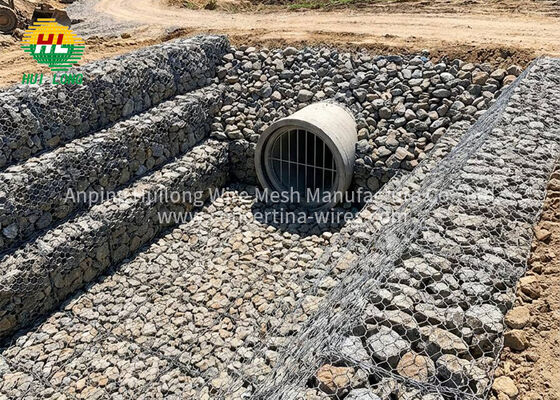 Muros de Gaviones de Triple Torsión en Stock, Galvanizados, Proyectos de Ingeniería, Control de Inundaciones, Protección de Ríos, Envío Rápido