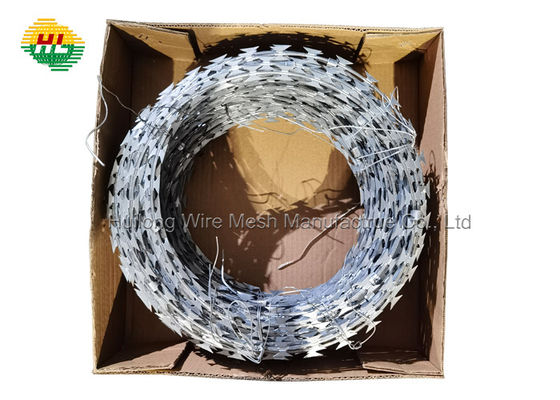 Arame navalha sanfona de 2,5 mm 100 M por rolo de aço inoxidável