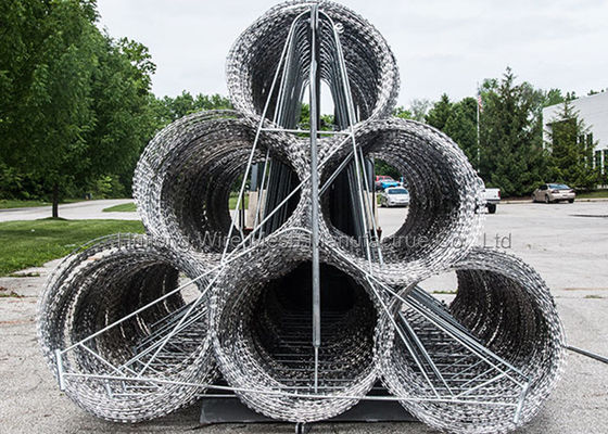 O fio sanfona da lâmina dos usos múltiplos cerca quente de 730mm mergulhado galvanizado