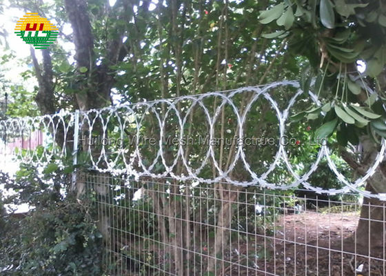 Cerca de fio sanfona da lâmina do anti roubo, fio liso da lâmina do laço BTO 22
