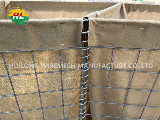 As barreiras defensivas do bastião 3mm Hesco da parede do exército lixam a inundação militar