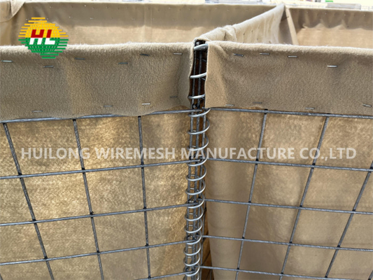 As barreiras defensivas do bastião 3mm Hesco da parede do exército lixam a inundação militar