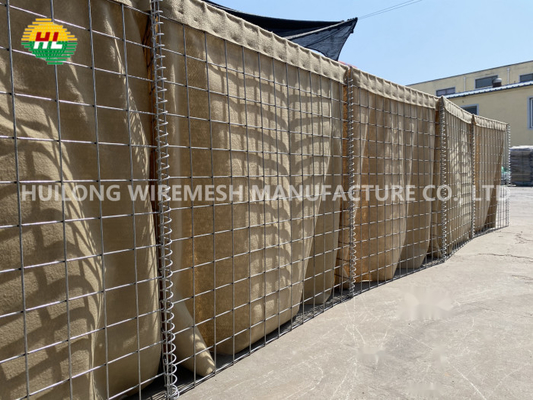 parede Mesh Size da explosão da barreira de 1x1x5m Hesco 80x80mm para a defesa das fortificações